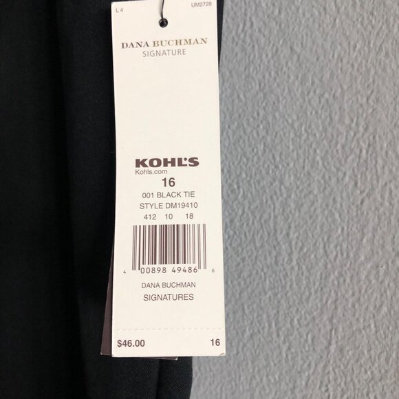 Dana Buchman Women’s Capri Pants Size 16 Jet Black - NWT - Picture 9 of 12